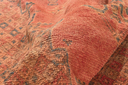 5 x 10 - Rust Vintage Taznakht Moroccan Rug - 22028