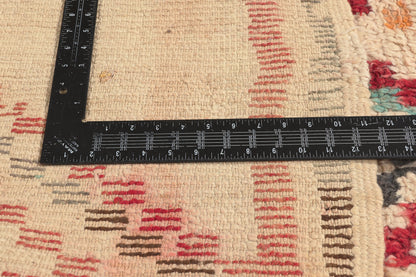 4 x 7 - Ivory Vintage Azilal Moroccan Rug - 22032