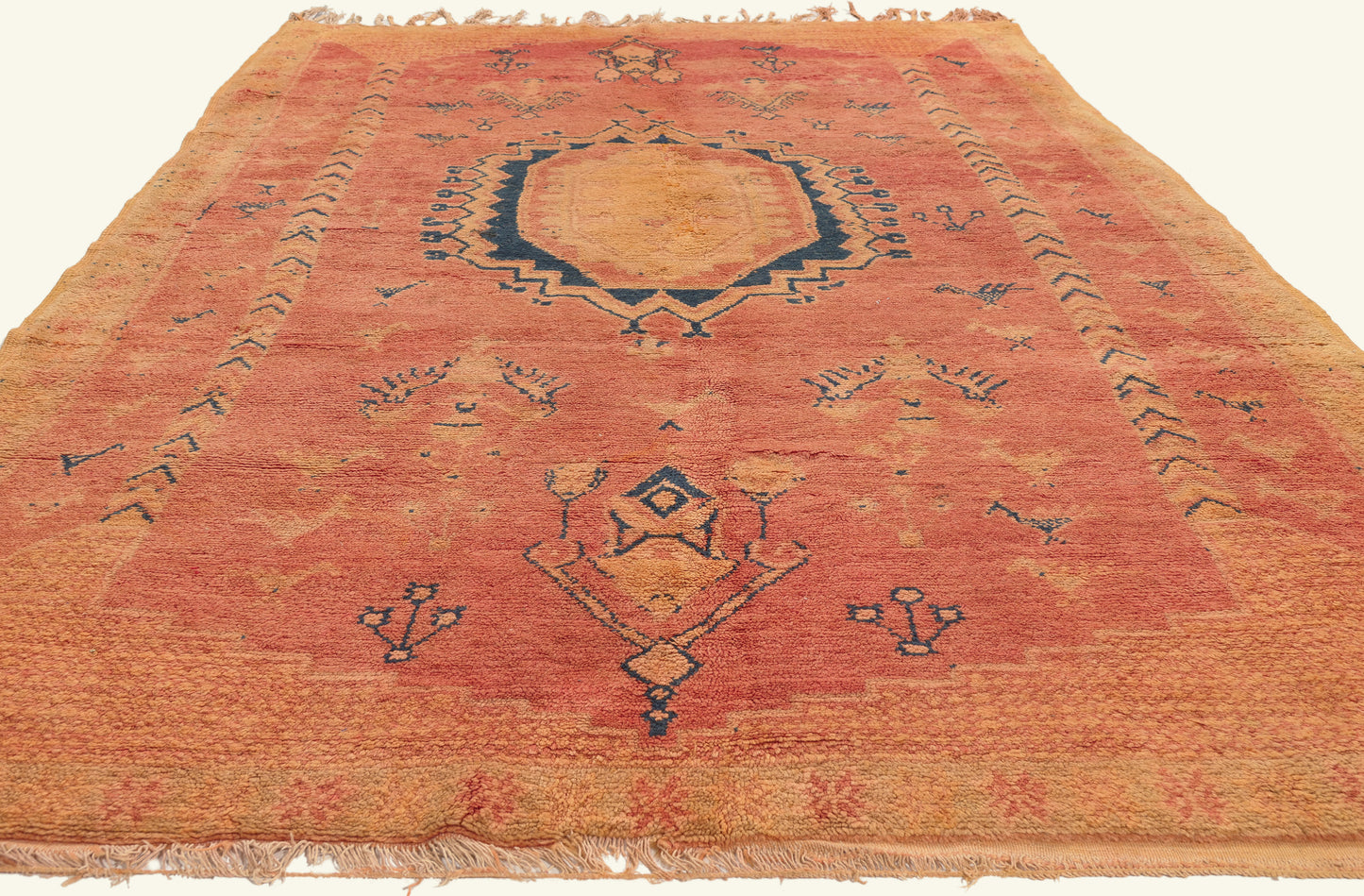 5 x 9 - Rust Vintage Taznakht Moroccan Rug - 22034