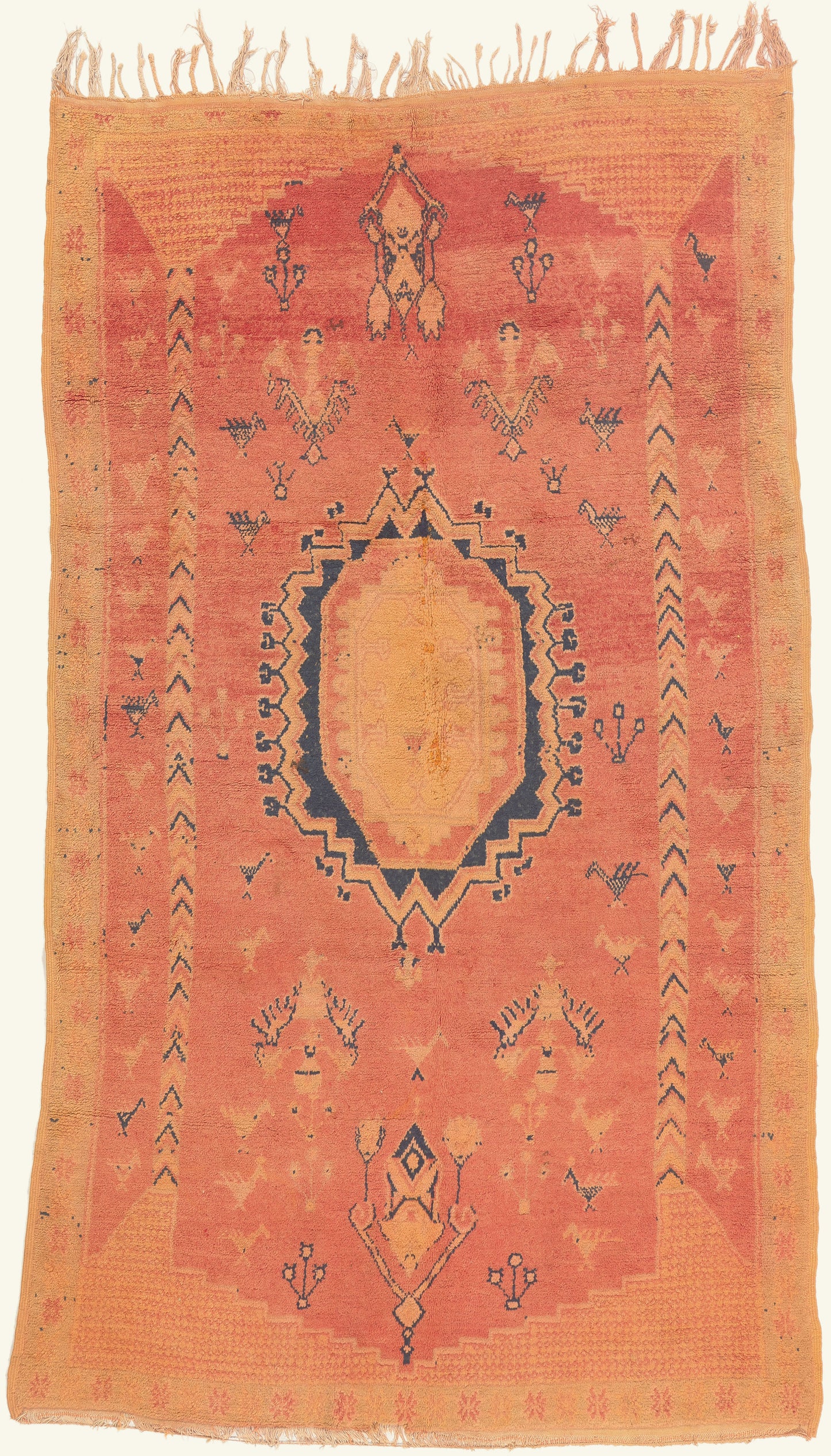 5 x 9 - Rust Vintage Taznakht Moroccan Rug - 22034