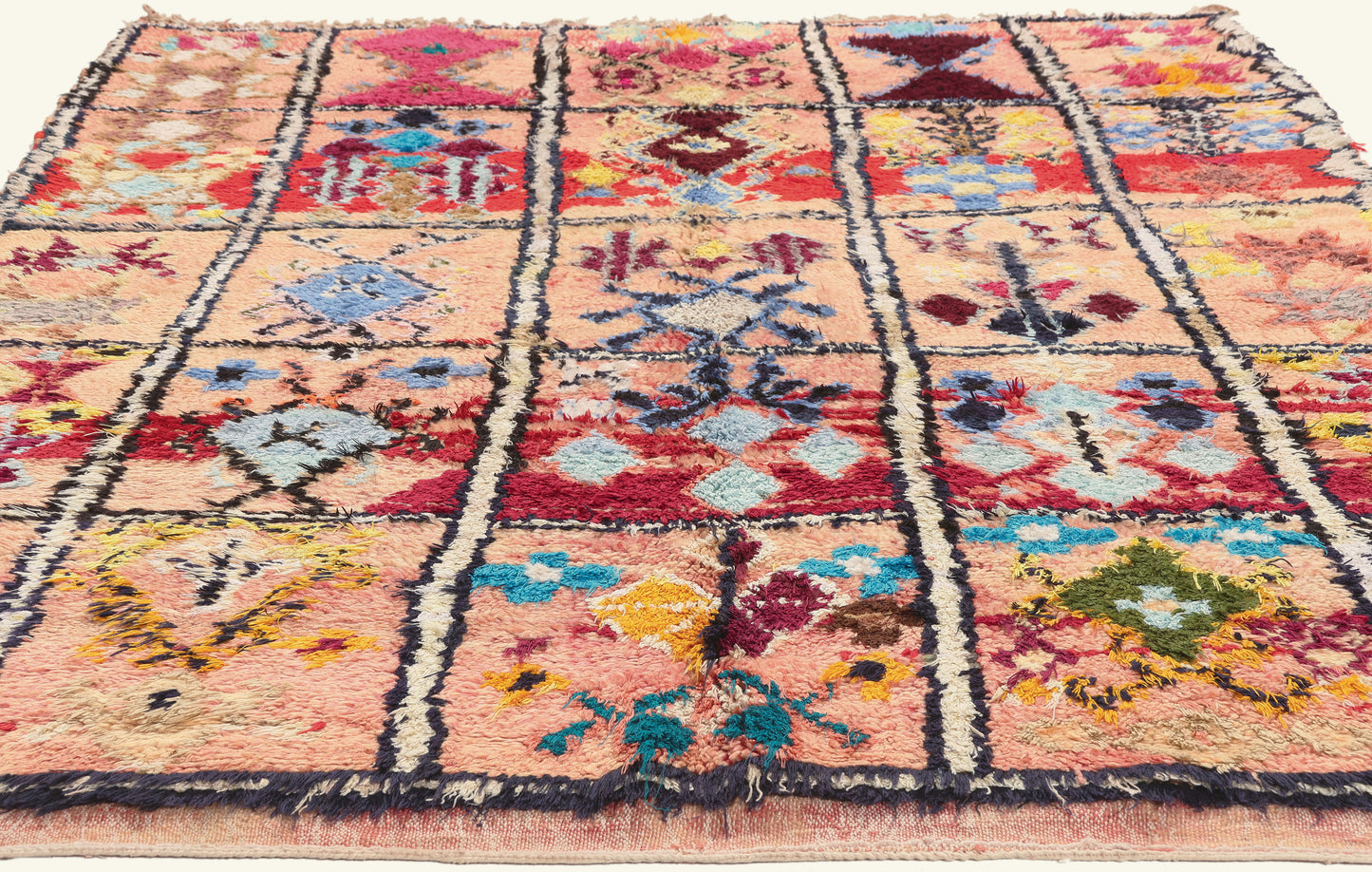 6 x 8 - Pink Vintage Boujad Moroccan Rug - 22035