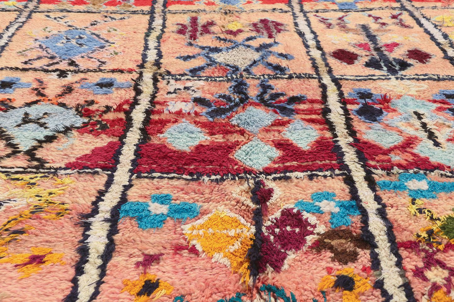 6 x 8 - Pink Vintage Boujad Moroccan Rug - 22035