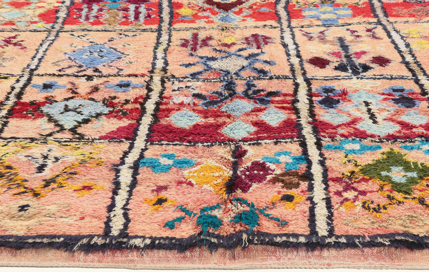 6 x 8 - Pink Vintage Boujad Moroccan Rug - 22035
