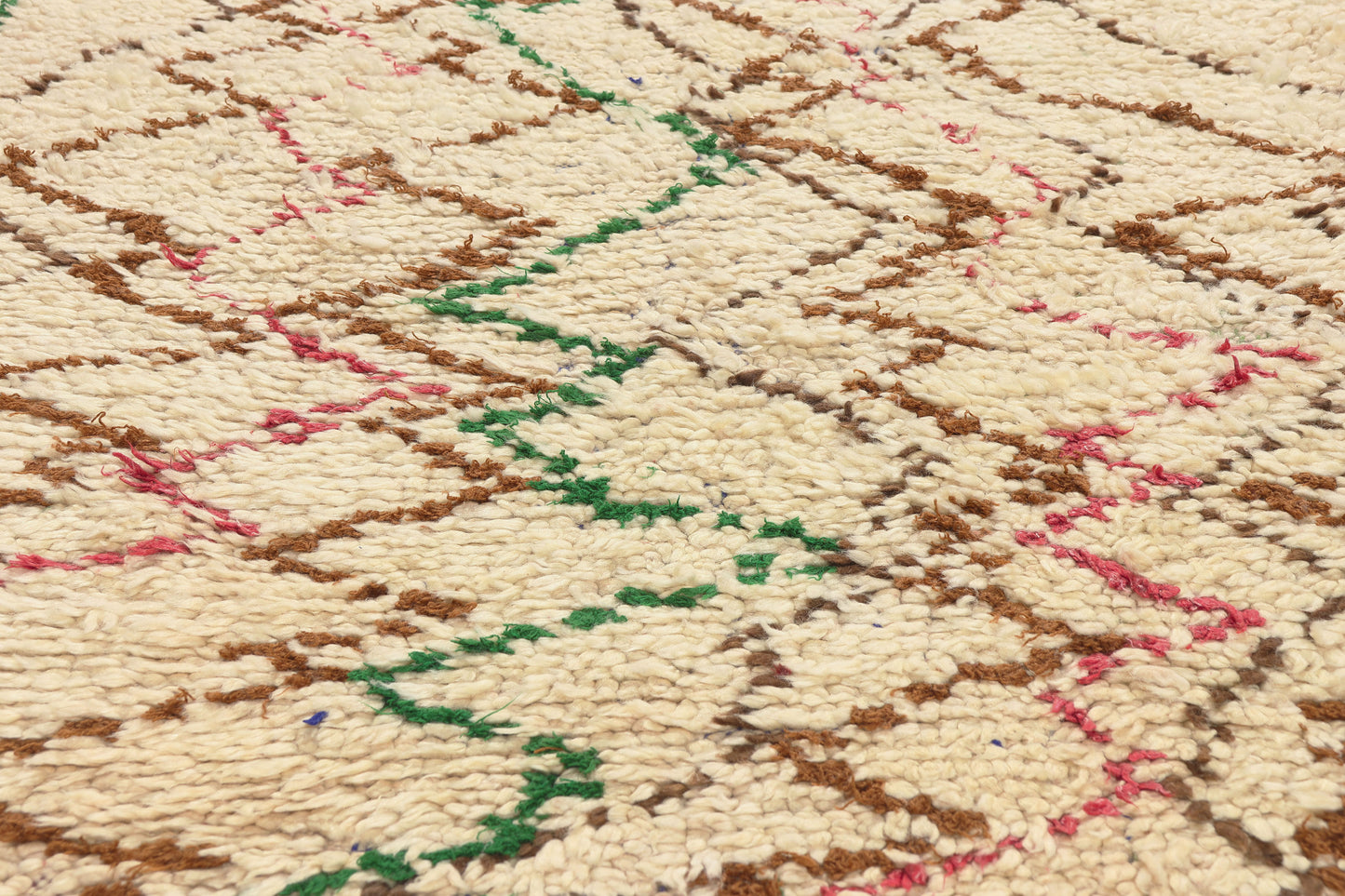3 x 9 - Ivory Vintage Azilal Moroccan Rug - 22036
