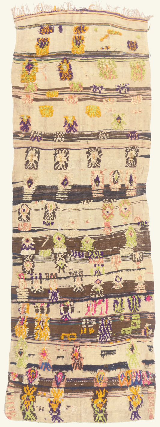 4 x 11 - Multicolor Vintage Glaoui Moroccan Rug - 22037