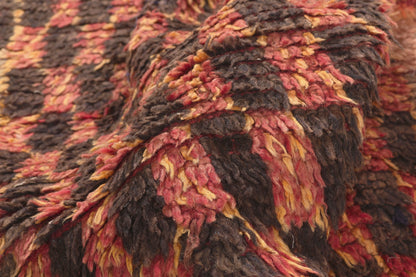 4 x 9 - Brown Vintage Boujad Moroccan Rug - 22041