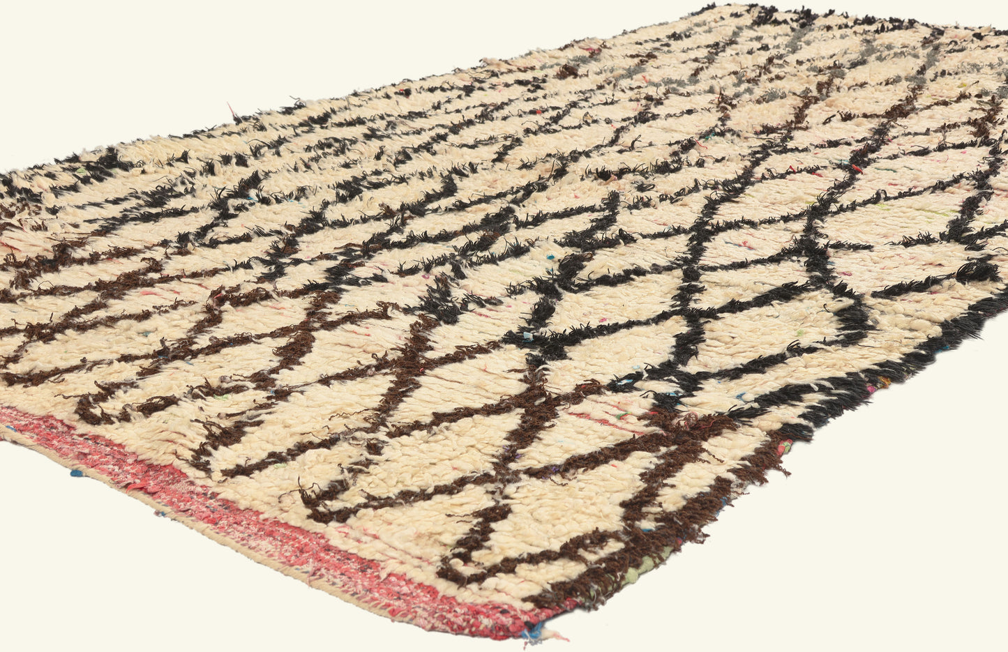 5 x 8 - Ivory Vintage Azilal Moroccan Rug - 22042