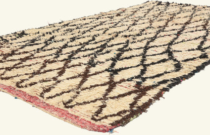 5 x 8 - Ivory Vintage Azilal Moroccan Rug - 22042
