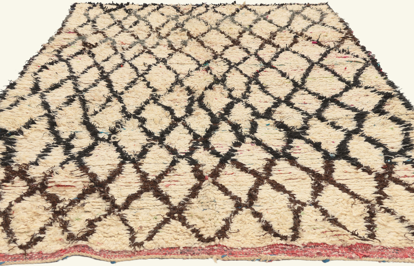 5 x 8 - Ivory Vintage Azilal Moroccan Rug - 22042