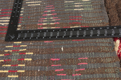 4 x 8 - Brown Vintage Azilal Moroccan Rug - 22047