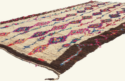 5 x 9 - Ivory Vintage Azilal Moroccan Rug - 22049