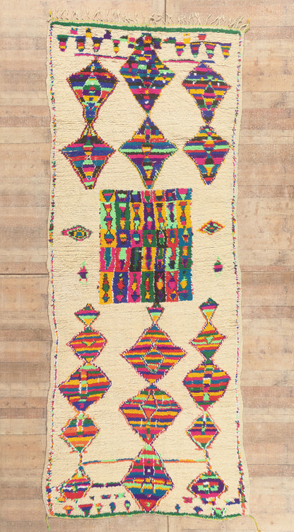 5 x 13 - Ivory Vintage Azilal Moroccan Rug - 22050