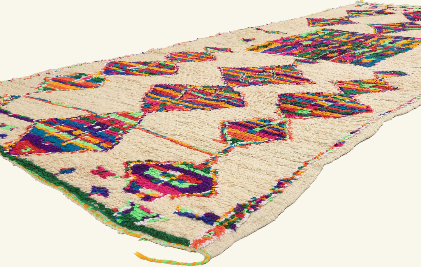 5 x 13 - Ivory Vintage Azilal Moroccan Rug - 22050
