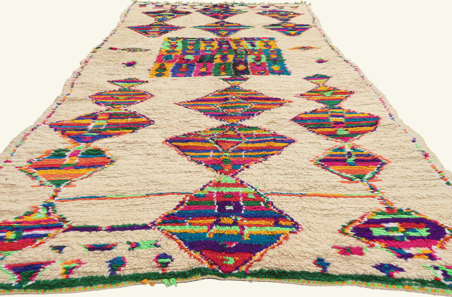 5 x 13 - Ivory Vintage Azilal Moroccan Rug - 22050