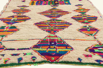 5 x 13 - Ivory Vintage Azilal Moroccan Rug - 22050
