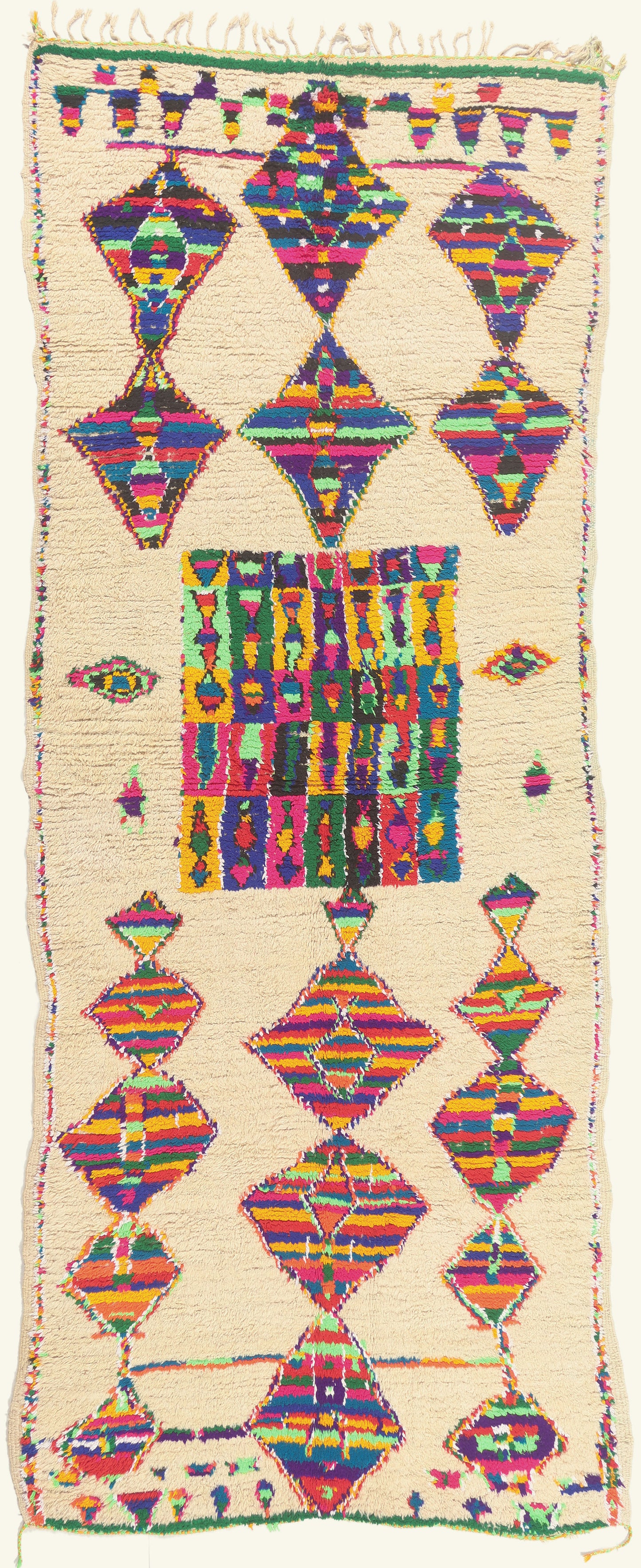 5 x 13 - Ivory Vintage Azilal Moroccan Rug - 22050