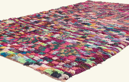 5 x 8 - Magenta Vintage Boujad Moroccan Rug - 22051