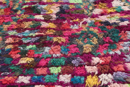 5 x 8 - Magenta Vintage Boujad Moroccan Rug - 22051