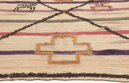 5 x 11 - Ivory Vintage Glaoui Moroccan Rug - 22055