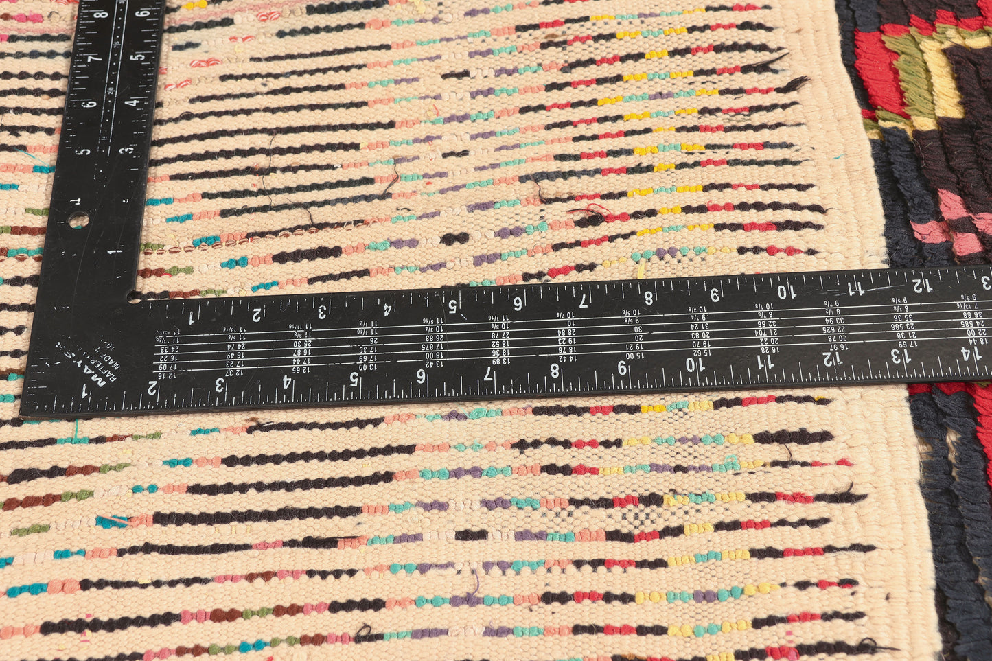 4 x 7 - Black Vintage Azilal Moroccan Rug - 22058