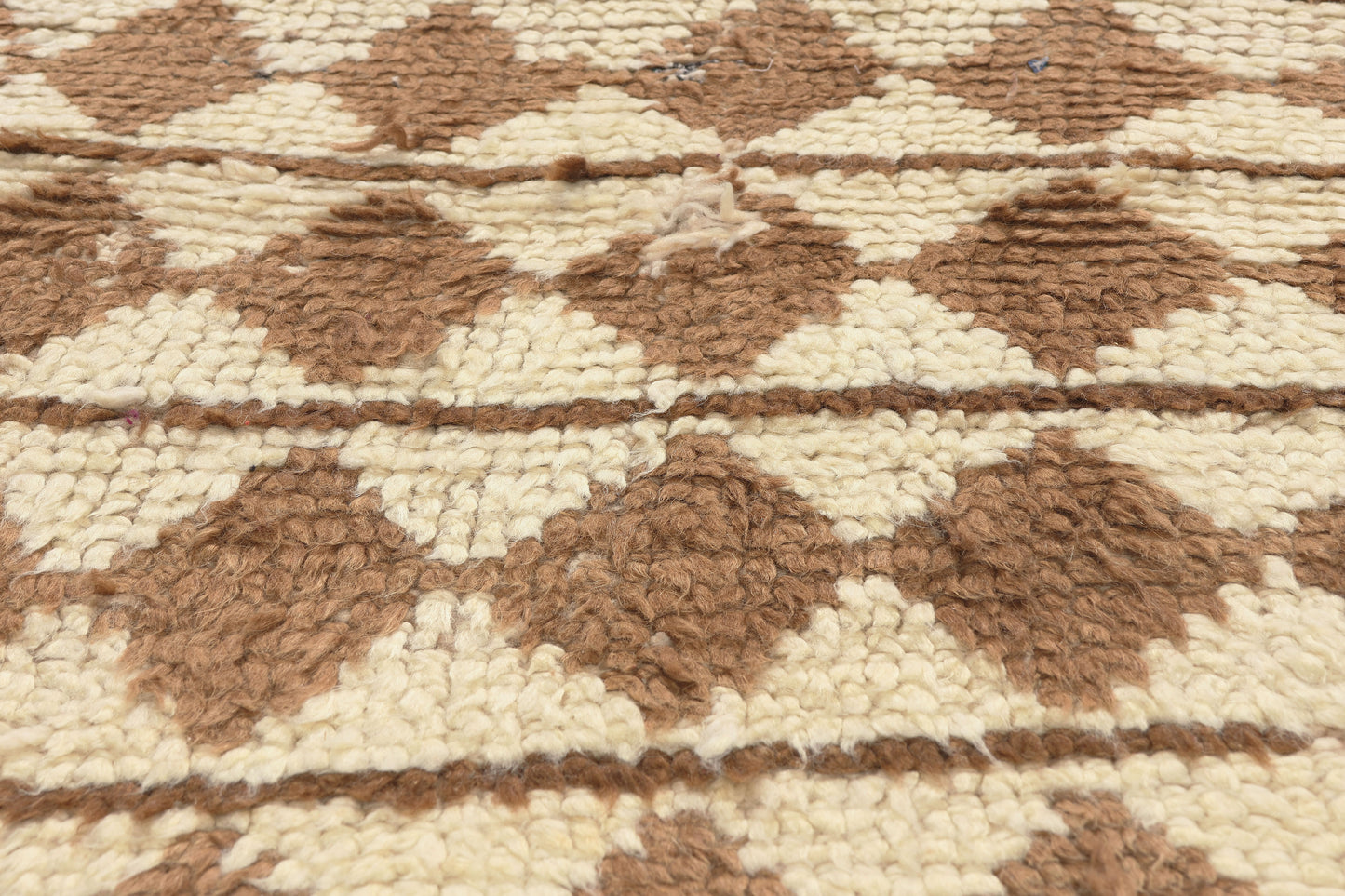 3 x 7 - Ivory Vintage Azilal Moroccan Rug - 22064