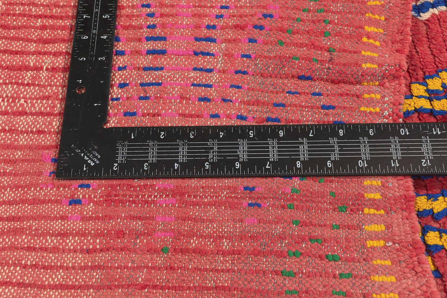 4 x 9 - Red Vintage Azilal Moroccan Rug - 22066