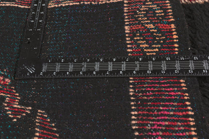 3 x 8 - Black Vintage Taznakht Moroccan Rug - 22068