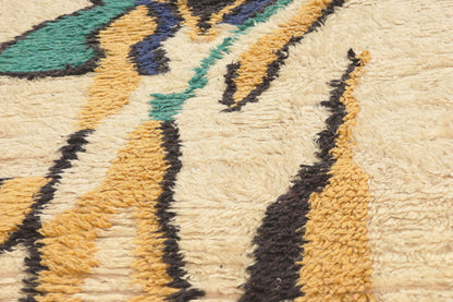 7 x 9 - Ivory Vintage Beni Ourain Moroccan Rug - 22069