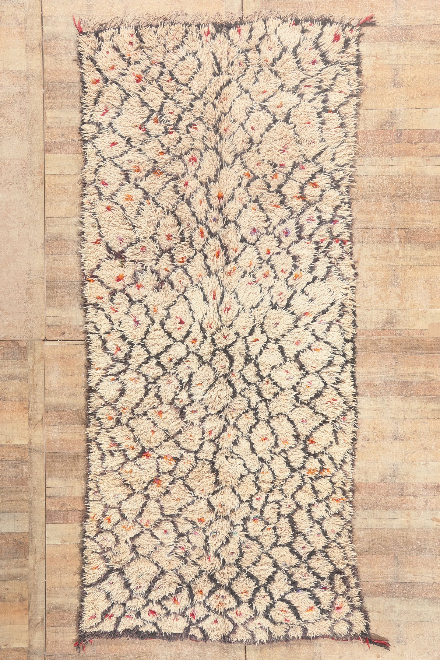 5 x 12 - Ivory Vintage Azilal Moroccan Rug - 22071