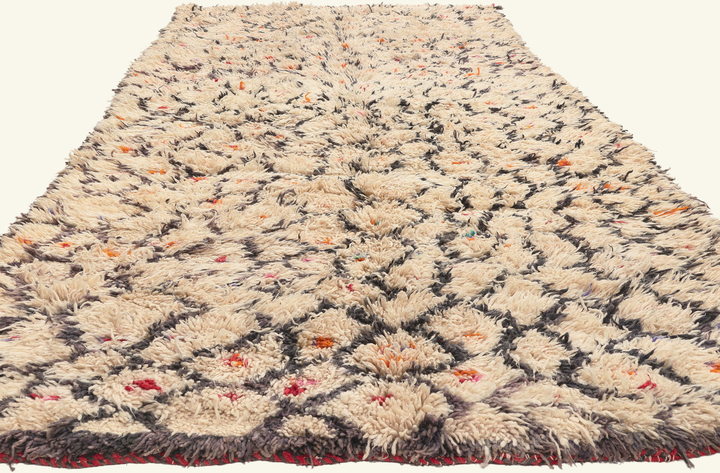 5 x 12 - Ivory Vintage Azilal Moroccan Rug - 22071