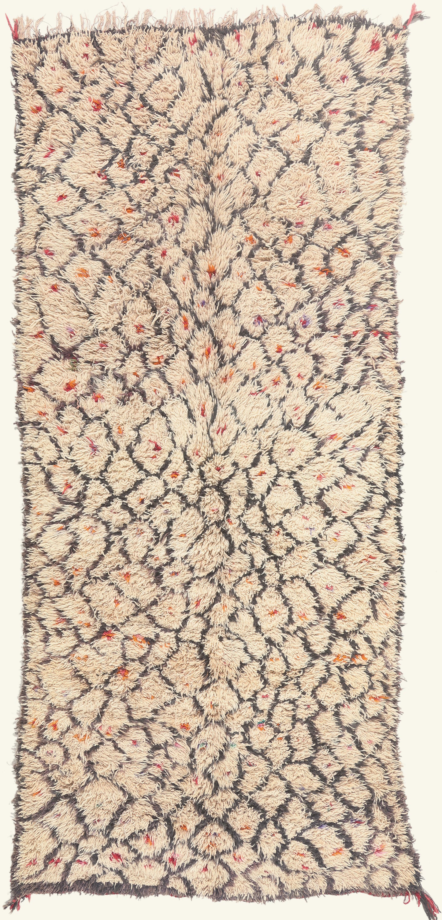 5 x 12 - Ivory Vintage Azilal Moroccan Rug - 22071