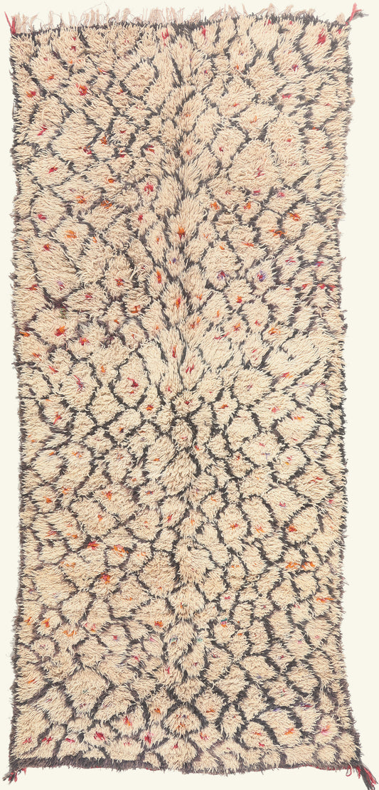 5 x 12 - Ivory Vintage Azilal Moroccan Rug - 22071