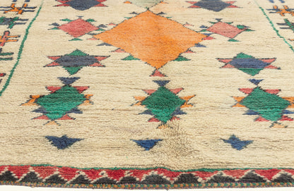 5 x 9 - Ivory Vintage Azilal Moroccan Rug - 22072