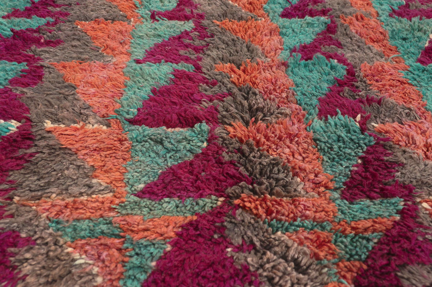 8 x 16 - Magenta Vintage Boujad Moroccan Rug - 22074