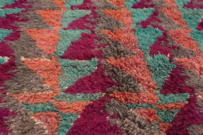 8 x 16 - Magenta Vintage Boujad Moroccan Rug - 22074