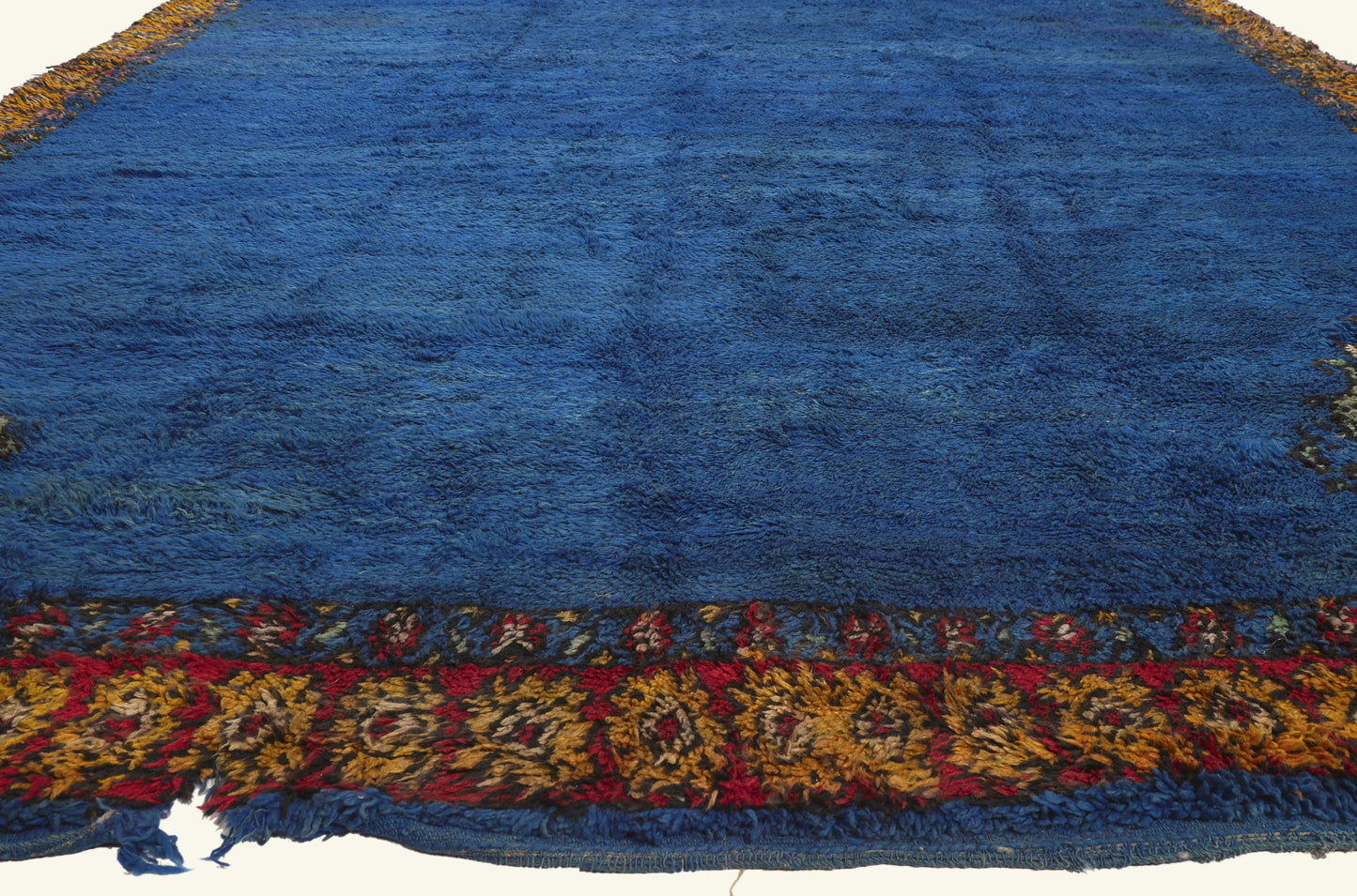 10 x 28 - Blue Vintage Beni MGuild Moroccan Rug - 22075