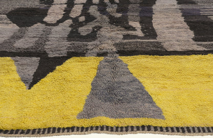 9 x 12 - Black New Beni Mrirt Moroccan Rug - 22076