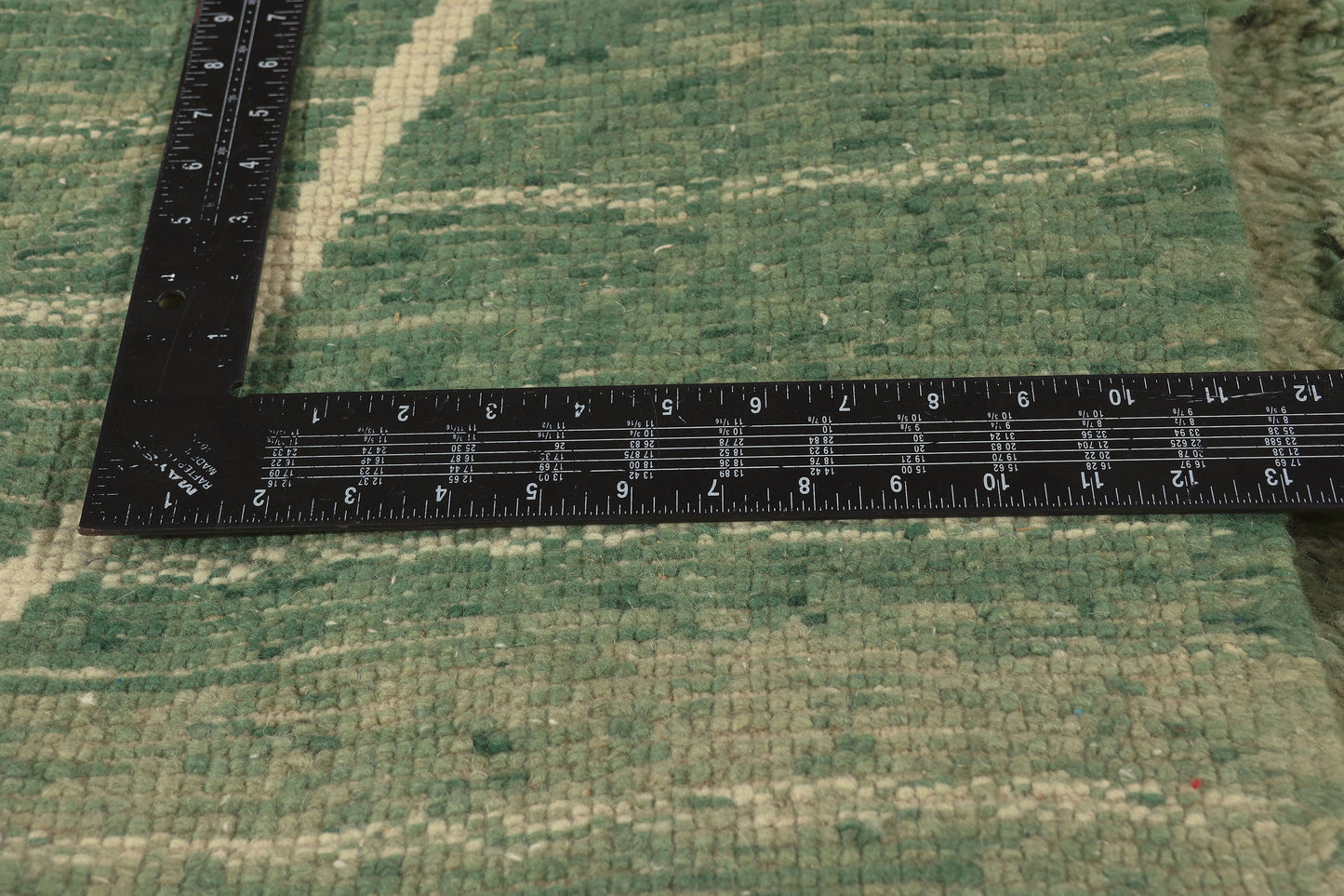 8 x 11 - Green New Beni Mrirt Moroccan Rug - 22077
