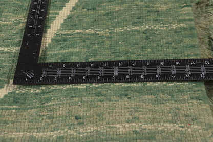 8 x 11 - Green New Beni Mrirt Moroccan Rug - 22077