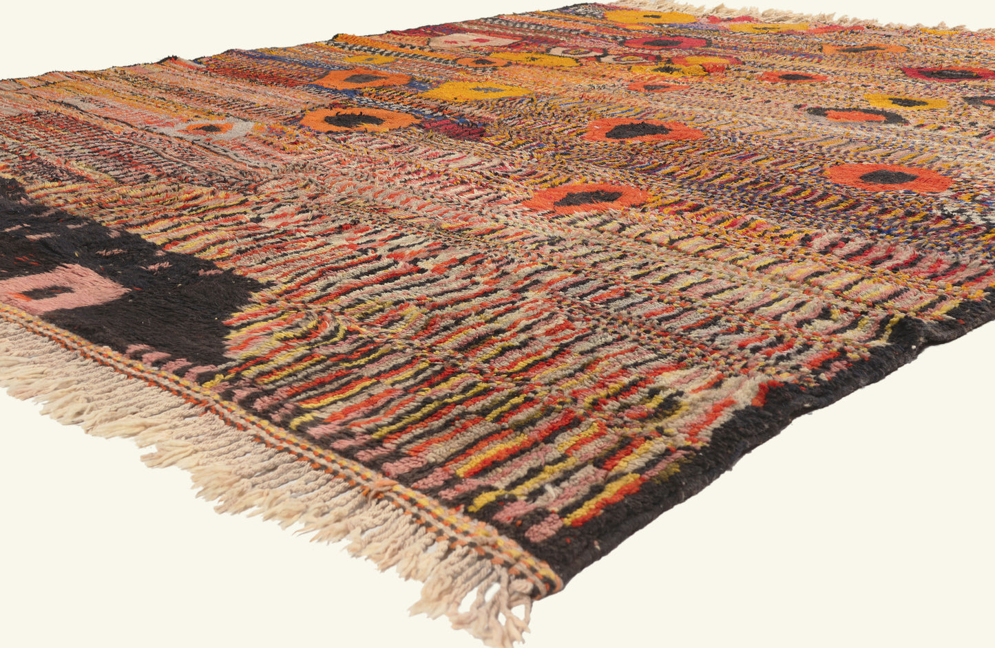 9 x 11 - Multicolor New Beni Mrirt Moroccan Rug - 22078