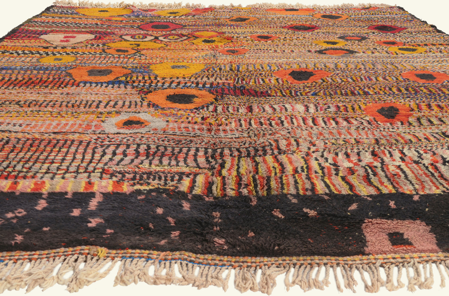 9 x 11 - Multicolor New Beni Mrirt Moroccan Rug - 22078