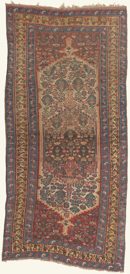 5 x 10 - Beige Antique Persian Lori Rug - 22081