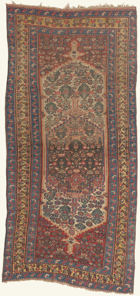 5 x 10 - Beige Antique Persian Lori Rug - 22081