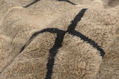 11 x 13 - Beige New Beni Mrirt Moroccan Rug - 22082