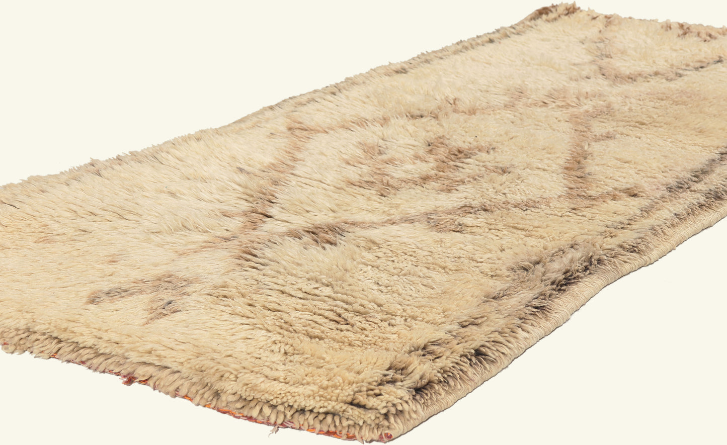 3 x 6 - Ivory Vintage Azilal Moroccan Rug - 22084