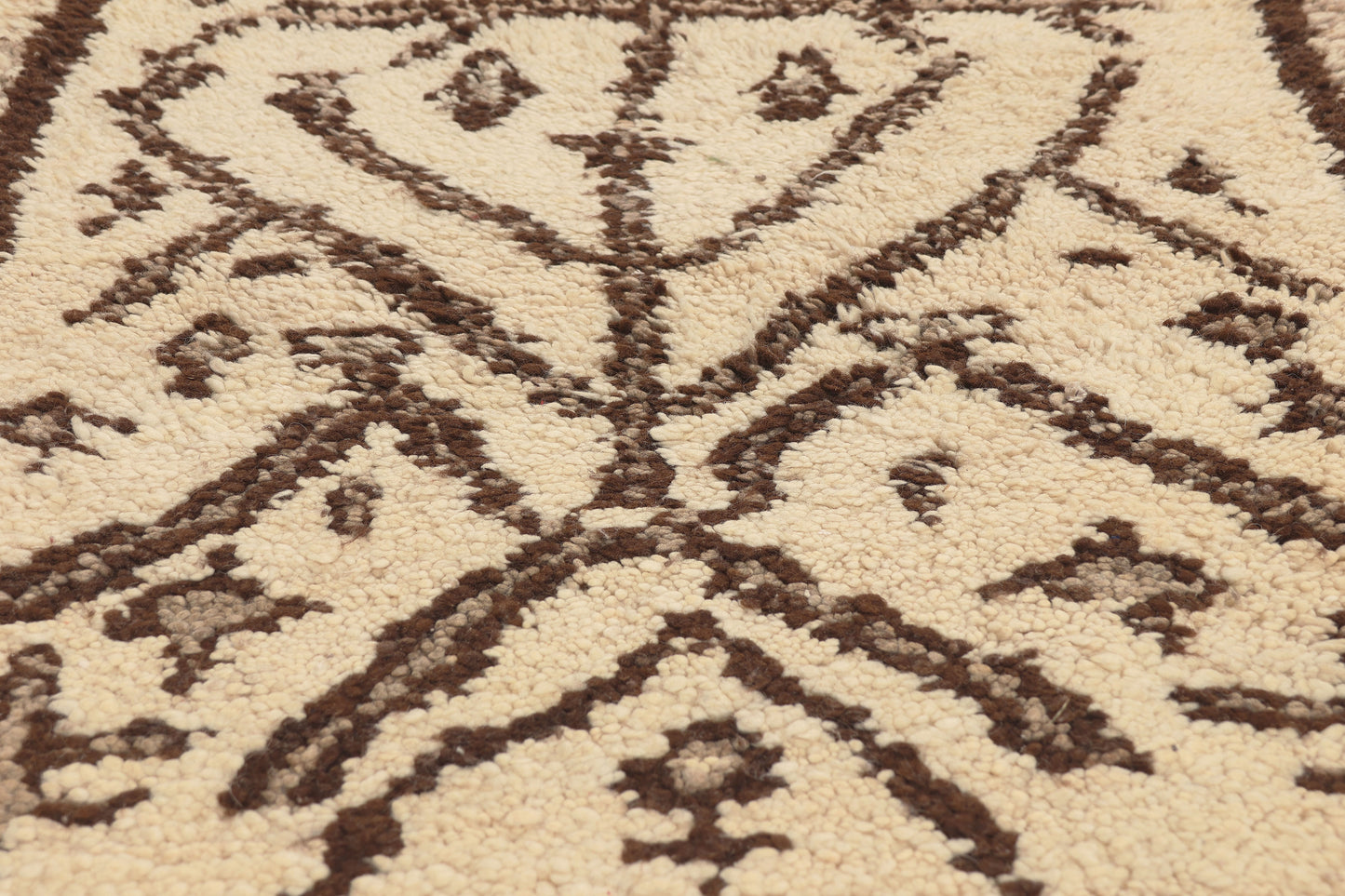3 x 6 - Ivory Vintage Azilal Moroccan Rug - 22085