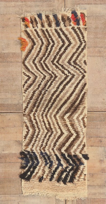 2 x 6 - Ivory Vintage Azilal Moroccan Rug - 22087