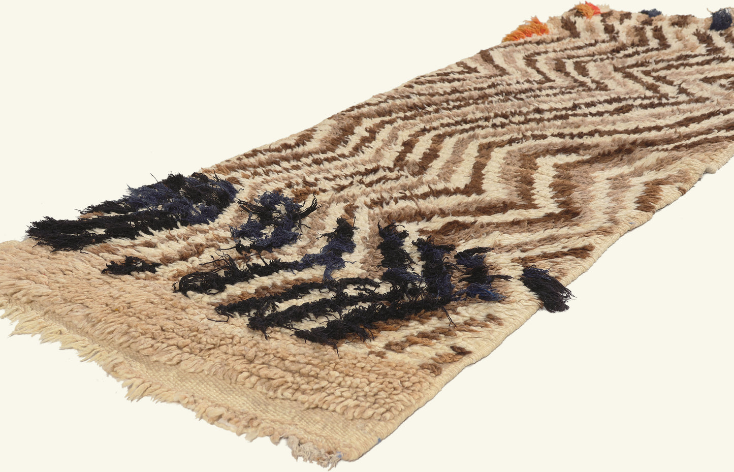 2 x 6 - Ivory Vintage Azilal Moroccan Rug - 22087