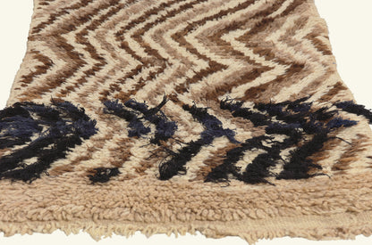 2 x 6 - Ivory Vintage Azilal Moroccan Rug - 22087