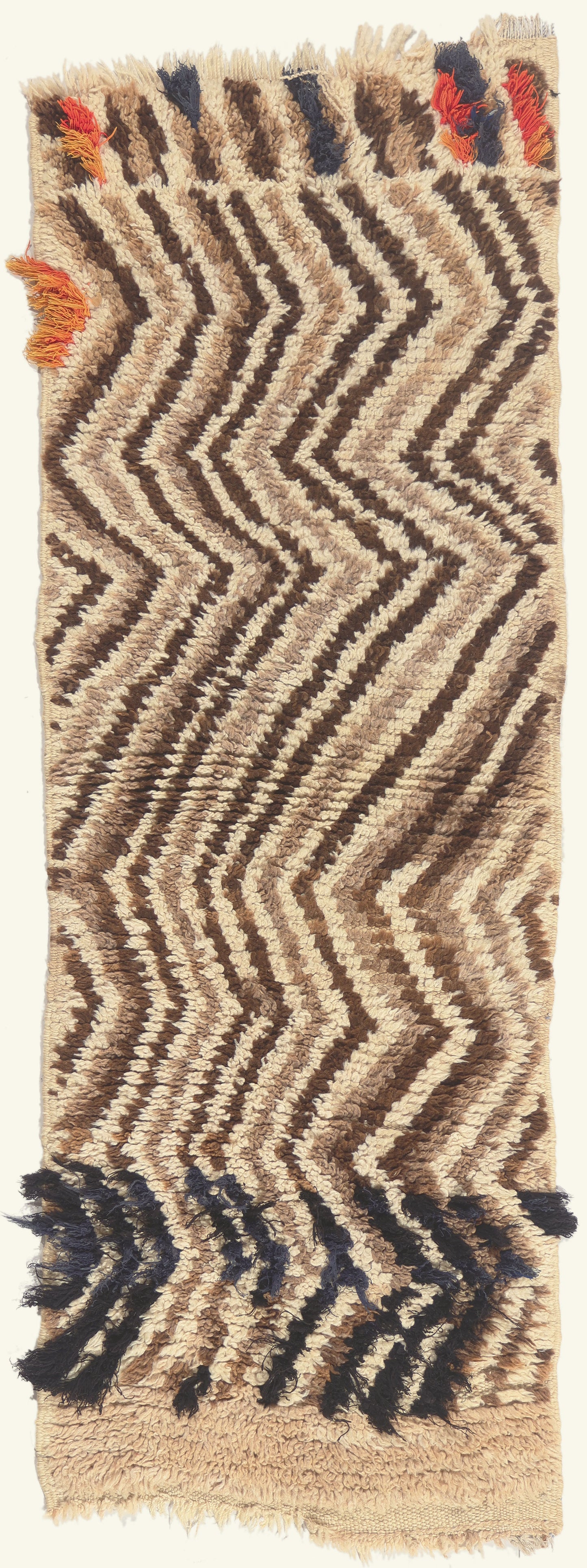 2 x 6 - Ivory Vintage Azilal Moroccan Rug - 22087